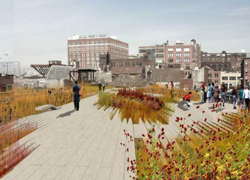 projet High Line à Manhattan New-York
