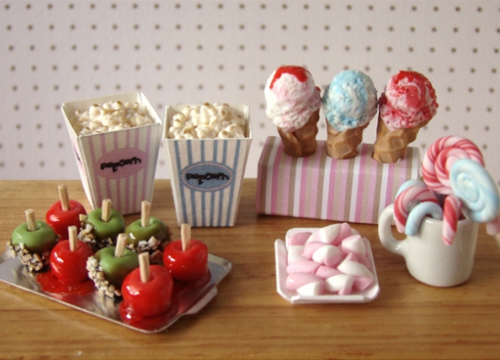 aliments miniatures pour poupées
