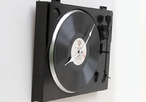 Horloge platine vinyle