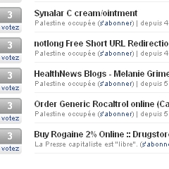 Spam sur Wikio !