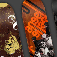 Photo : Design : 40 graphismes sur skateboard