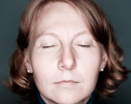 portrait yeux fermés