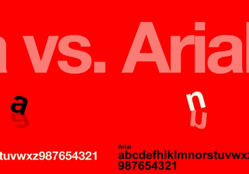 Helvetica vs Arial