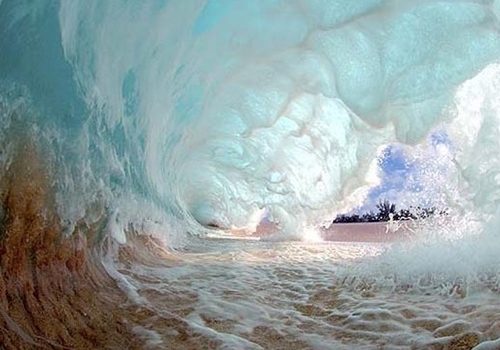 vagues en tube