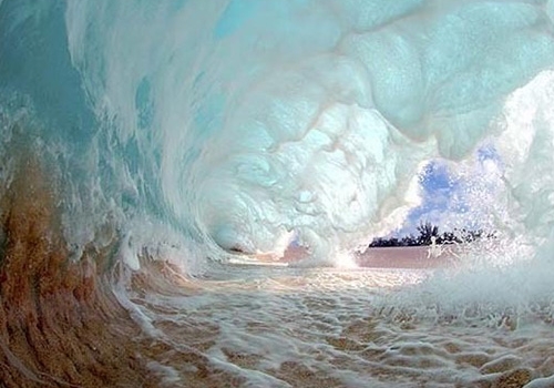 vagues en tube