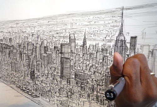New-York par Stephen Wiltshire