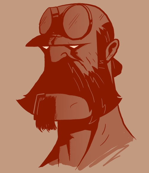 héros et barbe par Vanja Mrgan
