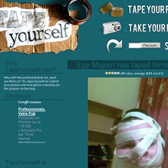 Photo : TapeYourself.com : un site scotchant !