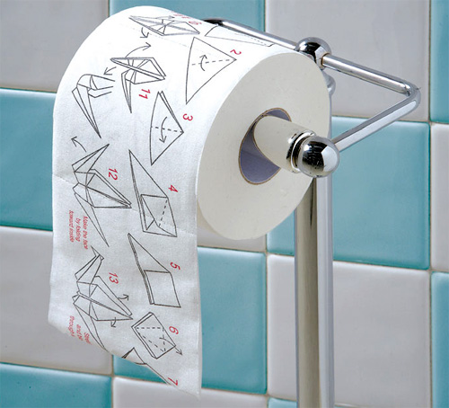 Papier toilette motifs Origami