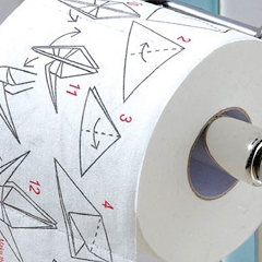 Photo : Papier toilette Origami