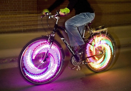 Roues lumineuses pour vélo