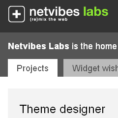 Netvibes Labs laboratoire apps pour Netvibes