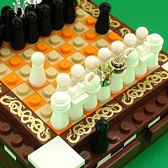 Photo : Échiquier en Lego