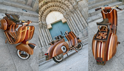 scooter en bois
