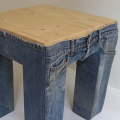Photo : Ma table en jean