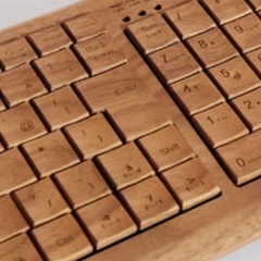 Photo : Clavier en bois