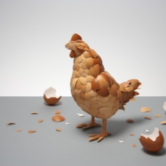 Photo : L'œuf ou la poule ?