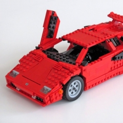 Photo : Lamborghini + Transformers en Lego