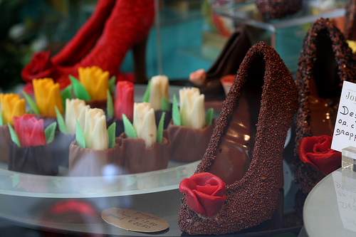 chaussure en chocolat