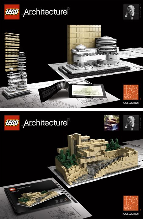 Frank Lloyd Wright en briques Lego ....