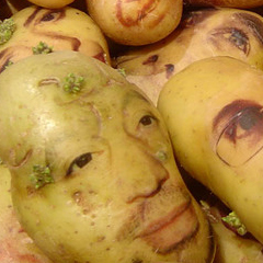 Visages de pommes de terre