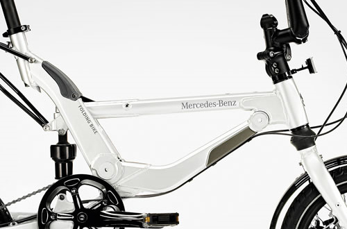 zoom sur le vélo Mercedes