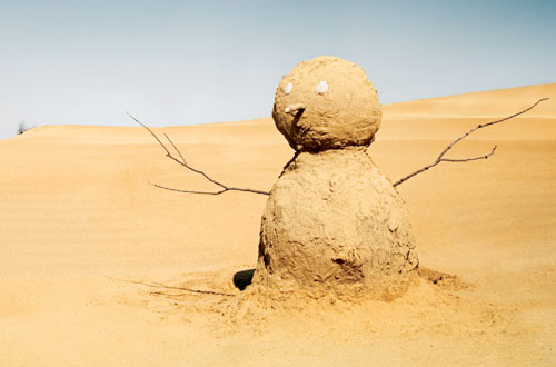 bonhomme de sable