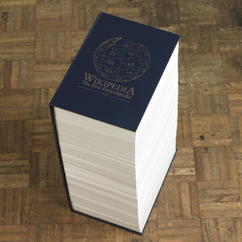 Wikipedia version imprimée sur papier