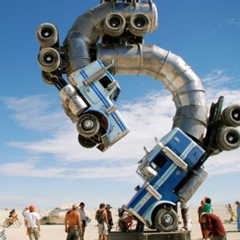 Photo : Sculpture camions Big Rig Jig
