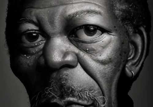 Morgan Freeman par Tiago Hoisel