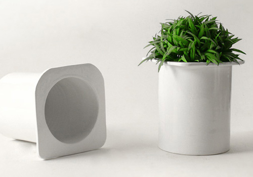 pot pour plantes blanc