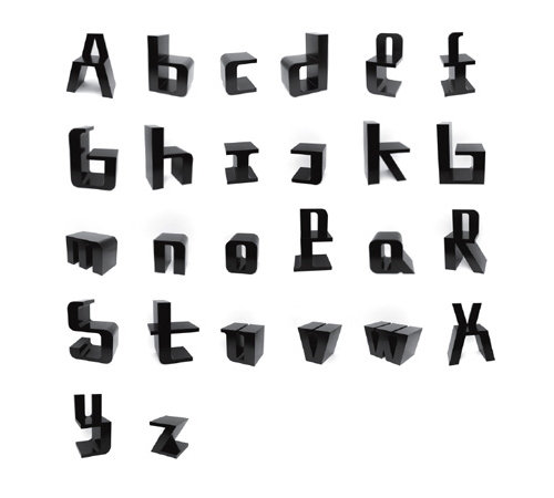 Photo chaises alphabet