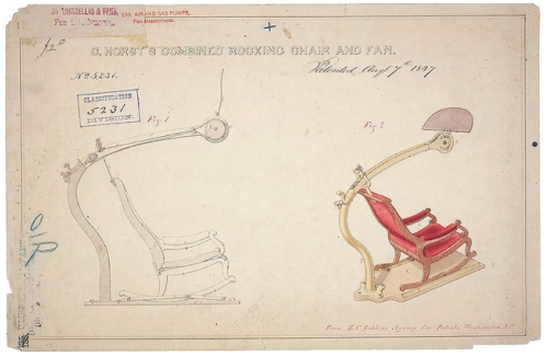 plan et brevet d'une invention du XIXième siècle