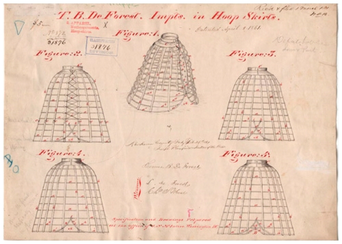 plan et brevet d'une invention du XIXième siècle