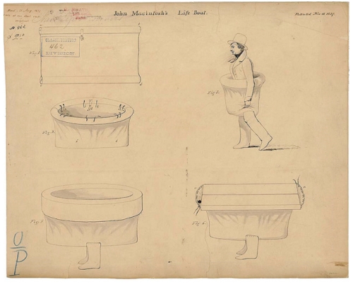 plan et brevet d'une invention du XIXième siècle