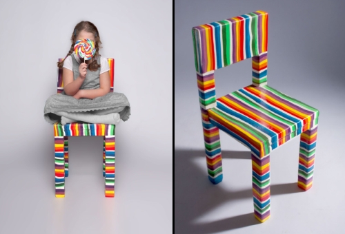 photo de la chaise en sucre