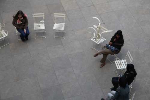photo des chaises en vrille de Suzy Lelièvre