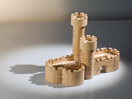 photo du jouet château-fort en bois