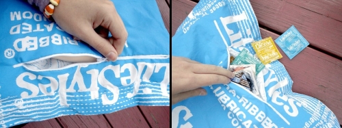 photo des coussins préservatifs