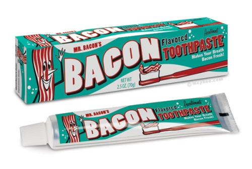 photo du dentifrice au goût bacon