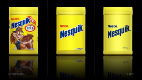 image : le redesign Nesquik en mode minimaliste