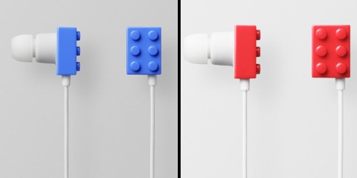 photo des écouteurs Lego