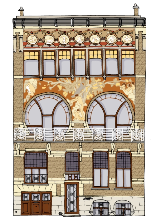 Hôtel particulier à Bruxelles : façade