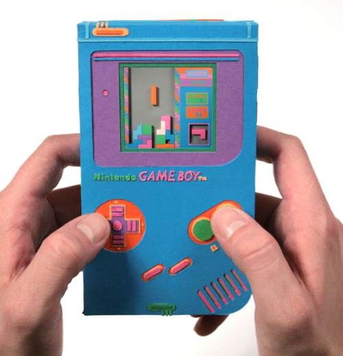 photo Game Boy en papier