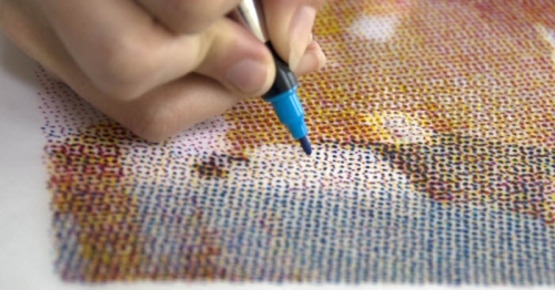 photo du travail de The Human Printer