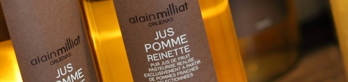 Photo des jus de pommes Alain Milliat