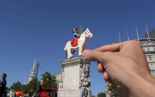 Briques Lego dans la ville