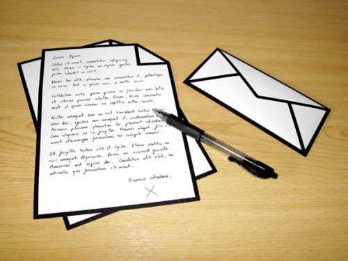 photo du set d'écriture geek
