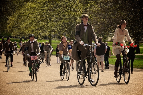 photo de la course du Tweed Run à Londres