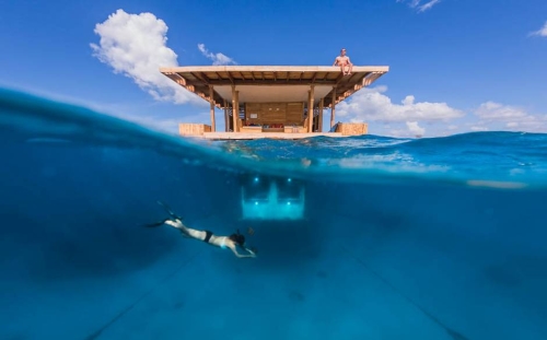 Chambre sous-marine à Zanzibar